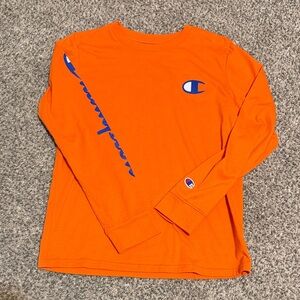 Champion Kids Vibrant Orange Long Sleeve Tee